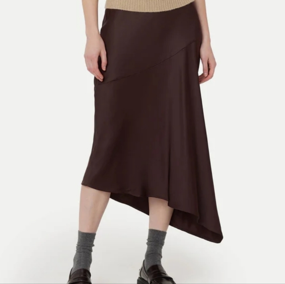 Frank and Oak Elegant Black Asymmetrical Skirt Size Xl NwT